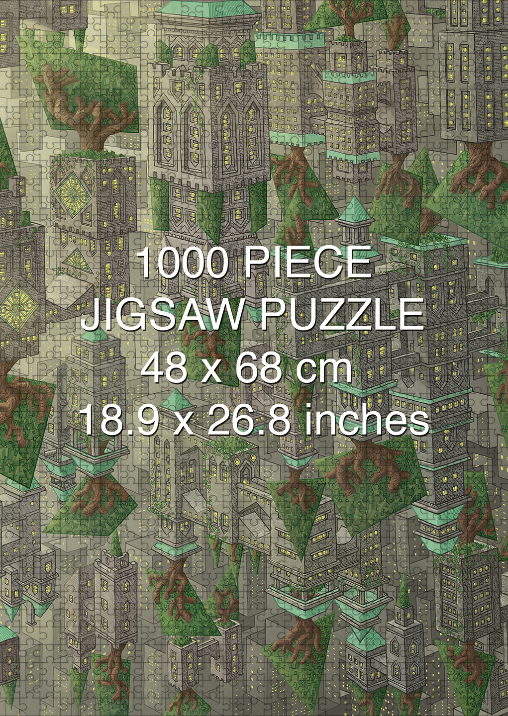 A Delicate Balance: Penrose Heights 1000 piece puzzle by Aaron Wolf and Pandemic Puzzles