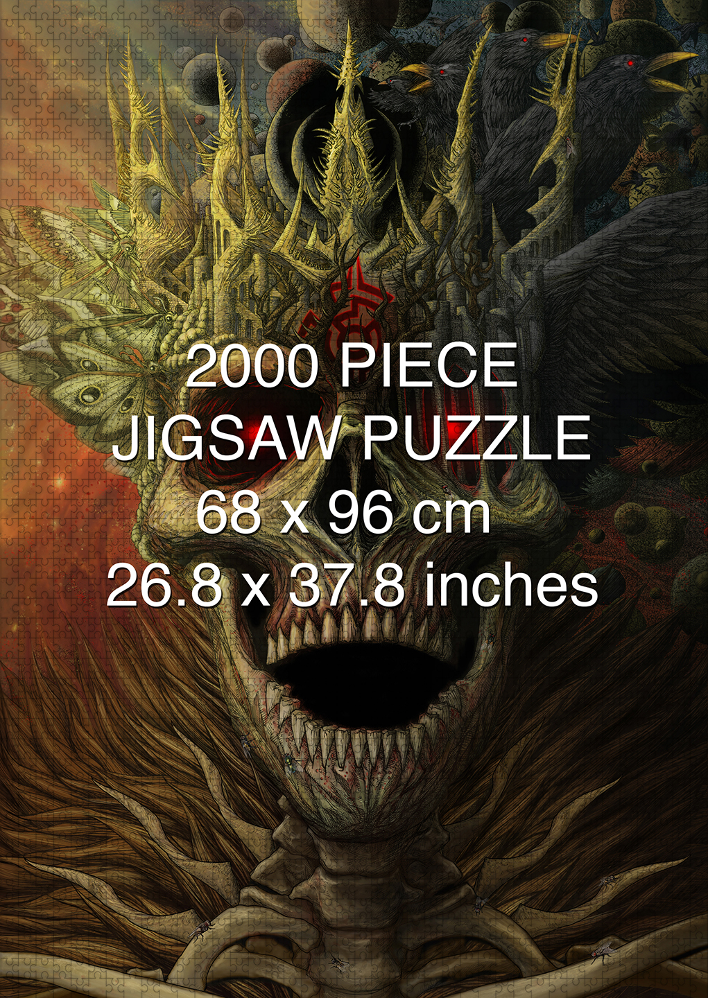 King of the Dead 2000 piece puzzle by Aaron Wolf and Pandemic Puzzles