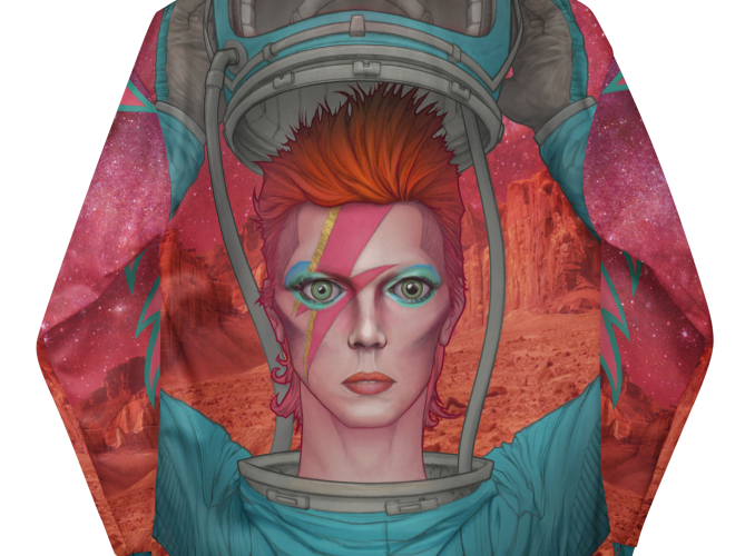 David Bowier: Ziggy Stardust on Mars Bomber Jacket Limited Edition numbered clothing for sale online for a limited time. Only 10